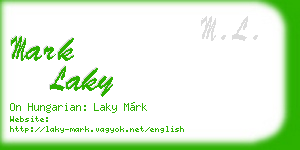 mark laky business card