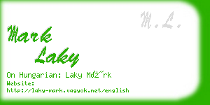 mark laky business card